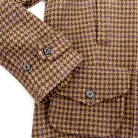 VTG Ralph Lauren LRL Hunting Jacket Plaid Tweed Houndstooth Boxy Riding Blazer - Picture 8 of 16